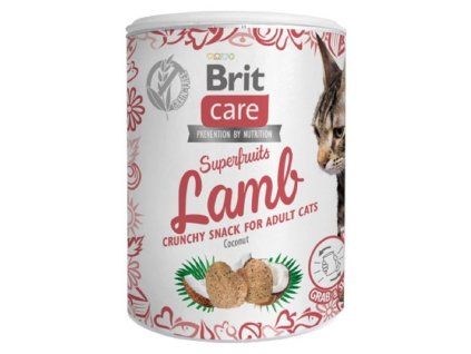 Brit Care Cat Snack Superfruits Lamb 100g