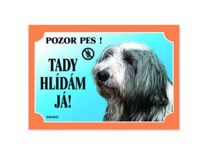 Cedulka bearded kolie