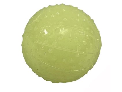 Míček GLOW fosforový pískací 6cm