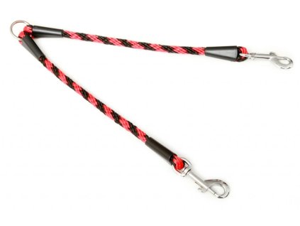 Lanová rozdvojka Spirála černo-červená 1×40cm