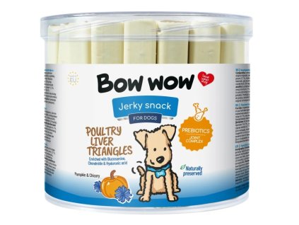 Bow Wow Trojhránky s drůbežími játry 45ks