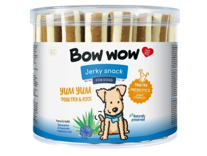 Bow Wow Jerky snack Yum Yum Drůbeží a rýže 35ks