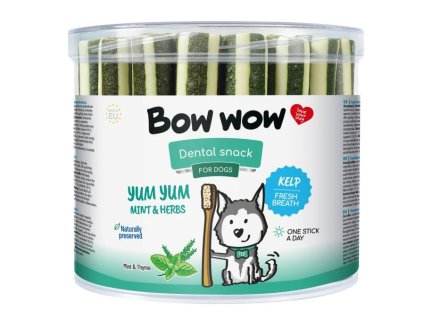 Bow Wow Dental snack Yum Yum Máta a bylinky 35ks