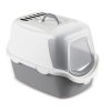 Toaleta krytá Cathy Easy Clean bílá/šedá 56×40×40cm