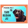 Cedulka labradorský retrívr tmavý