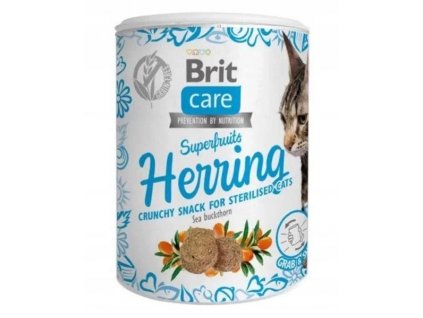 Brit Care Cat Snack Superfruits Herring 100 g