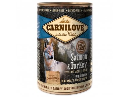 Carnilove Konzerva Dog Wild Meat Salmon & Turkey 400 g