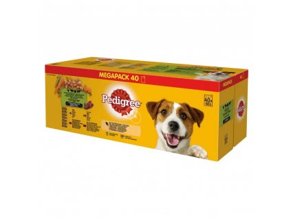 Pedigree kapsičky masový výběr se zeleninou ve šťávě pro dospělé psy 40x 100g