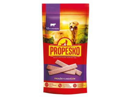 Propesko proužky s hovězím 16×120 g