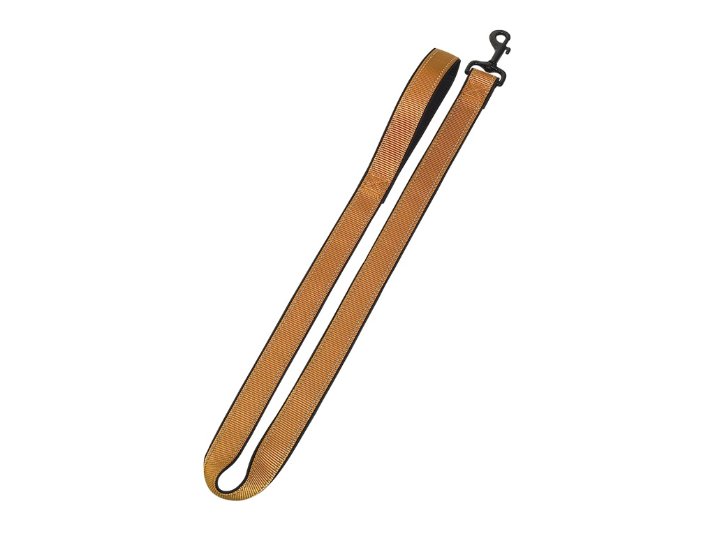 Nobby Classic Reflect Soft vodítko neoprén 120cm / 25-30mm zlatá z kategorie Chovatelské potřeby a krmiva pro psy > Obojky, vodítka a postroje pro psy > Vodítka pro psy > Klasická vodítka pro psy