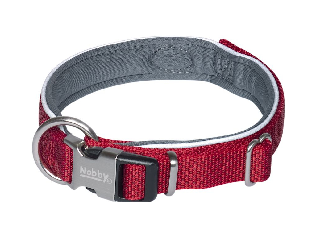 Nobby CLASSIC PRENO ROYAL obojek neoprén červená S-M 38-47cm z kategorie Chovatelské potřeby a krmiva pro psy > Obojky, vodítka a postroje pro psy > Obojky pro psy