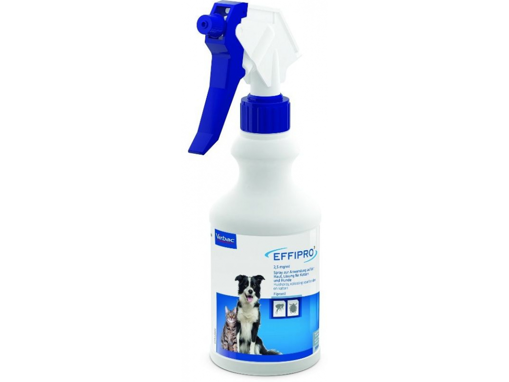 Effipro antiparazitní spray 500ml z kategorie Chovatelské potřeby a krmiva pro psy > Antiparazitika pro psy > Antiparazitní spreje pro psy
