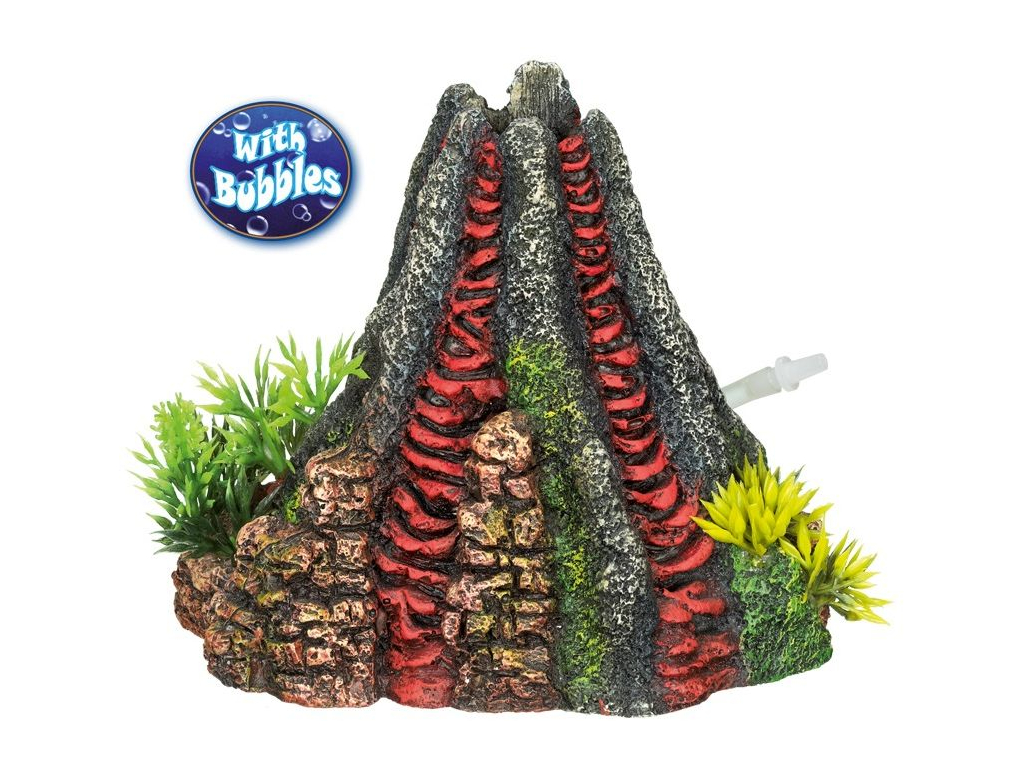 Nobby dekorace sopka se vzduchováním 14x13x12,5cm z kategorie Akvaristické a teraristické potřeby > Dekorace do akvária > Vulkán