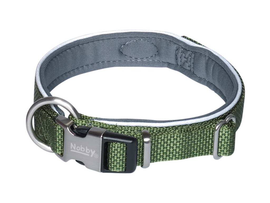 Nobby CLASSIC PRENO ROYAL obojek neoprén zelená M-L 45-55cm z kategorie Chovatelské potřeby a krmiva pro psy > Obojky, vodítka a postroje pro psy > Obojky pro psy