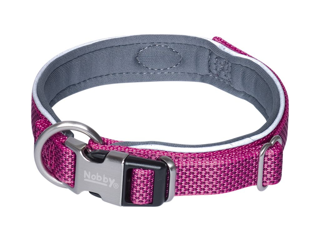Nobby CLASSIC PRENO ROYAL obojek neoprén malina S-M 38-47cm z kategorie Chovatelské potřeby a krmiva pro psy > Obojky, vodítka a postroje pro psy > Obojky pro psy