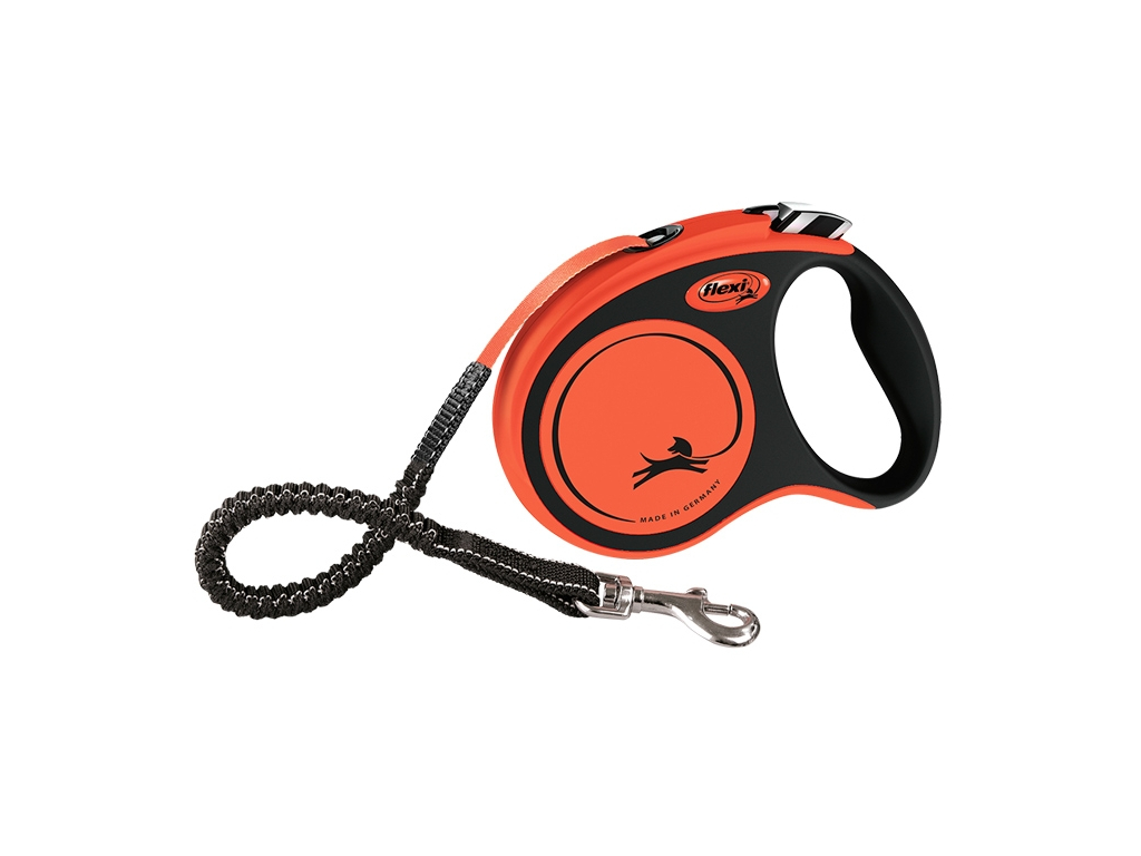 Flexi XTREME vodítko pásek S 5m/20kg oranžová z kategorie Chovatelské potřeby a krmiva pro psy > Obojky, vodítka a postroje pro psy > Vodítka pro psy > Samonavíjecí vodítka pro psy