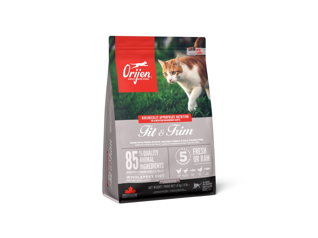 Orijen Cat Fit & Trim 1,8 kg z kategorie Chovatelské potřeby a krmiva pro kočky > Krmivo a pamlsky pro kočky > Granule pro kočky