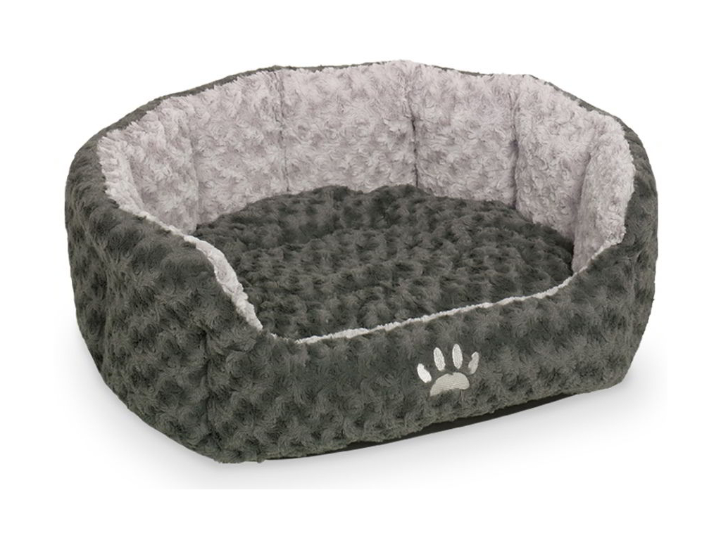 Nobby Seoli šedý oválný pelíšek 66x57x22cm z kategorie Chovatelské potřeby a krmiva pro psy > Pelíšky a dvířka pro psy > Pelechy a pohovky pro psy