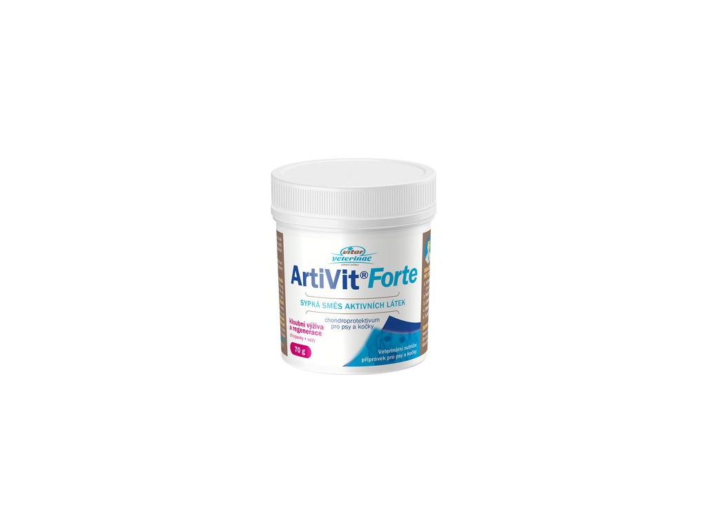 VITAR Veterinae ArtiVit Forte prášek 70g z kategorie Chovatelské potřeby a krmiva pro kočky > Vitamíny a léčiva pro kočky > Pohybový aparát koček