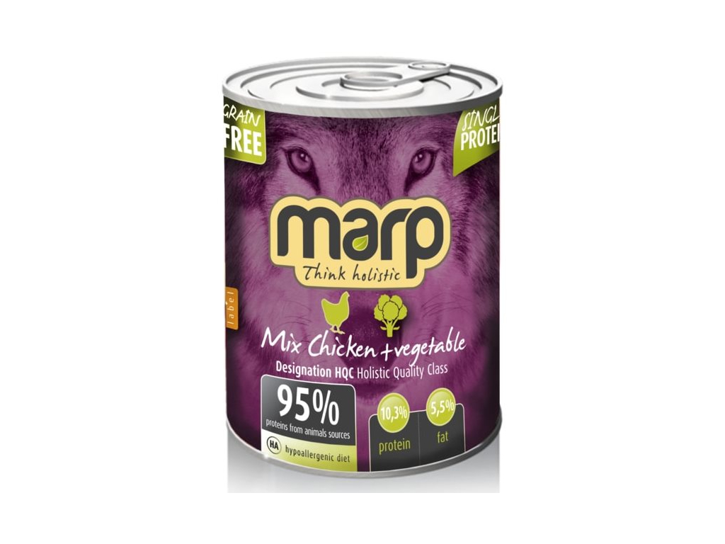 Marp Mix Chicken and Vegetable konzerva 400g z kategorie Chovatelské potřeby a krmiva pro psy > Krmiva pro psy > Konzervy pro psy