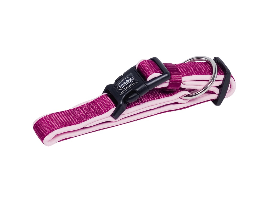 Nobby CLASSIC PRENO obojek neoprén malina L/XL 50-65cm z kategorie Chovatelské potřeby a krmiva pro psy > Obojky, vodítka a postroje pro psy > Obojky pro psy