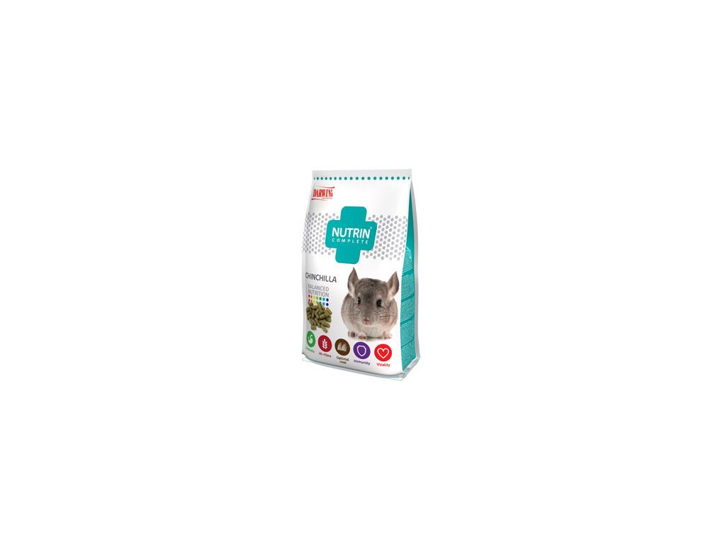 NUTRIN Complete činčila + osmák 400g z kategorie Chovatelské potřeby a krmiva pro hlodavce a malá zvířata > Krmiva pro hlodavce a malá zvířata