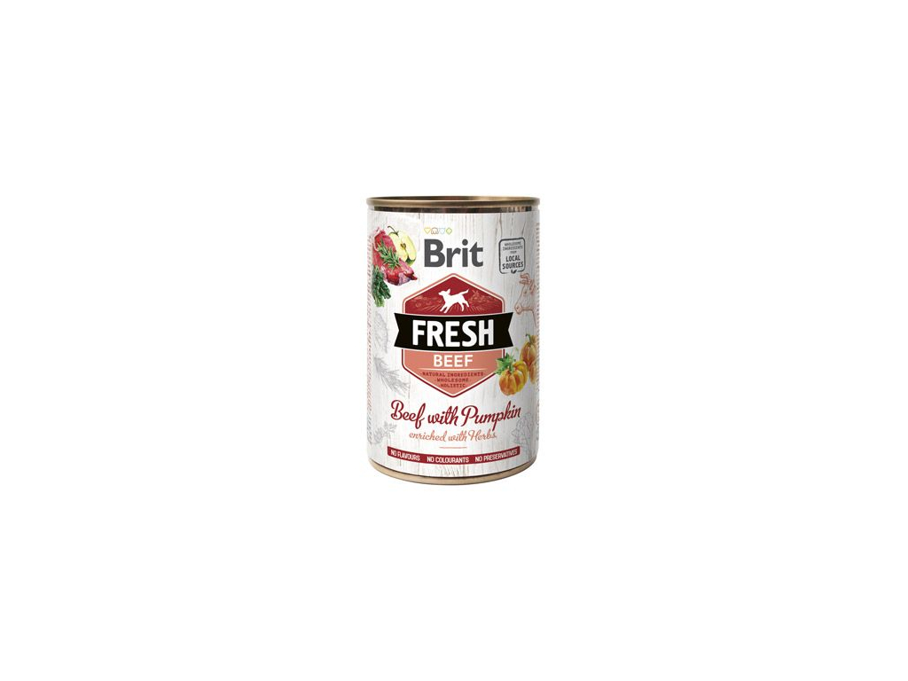 Brit Dog Fresh konzerva Beef with Pumpkin 400g z kategorie Chovatelské potřeby a krmiva pro psy > Krmiva pro psy > Konzervy pro psy