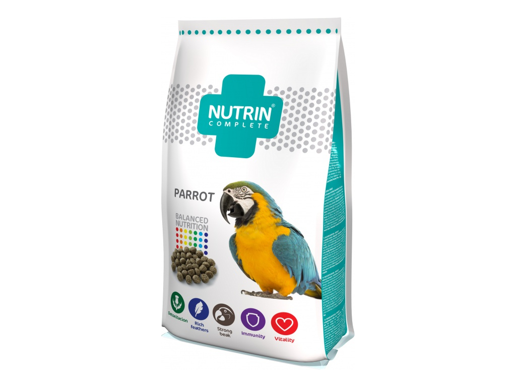 NUTRIN Complete papoušek 750g z kategorie Chovatelské potřeby pro ptáky a papoušky > Krmivo pro papoušky