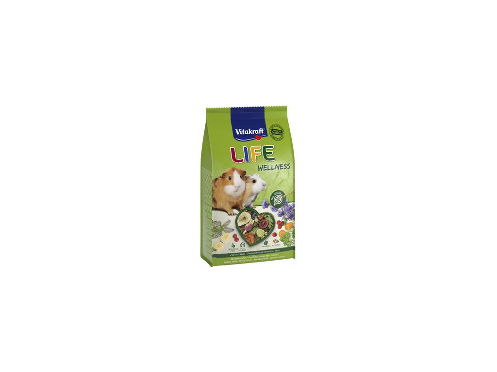 Vitakraft Rodent Guinea pig Life Wellnes krmivo pro morčata 600g z kategorie Chovatelské potřeby a krmiva pro hlodavce a malá zvířata > Krmiva pro hlodavce a malá zvířata