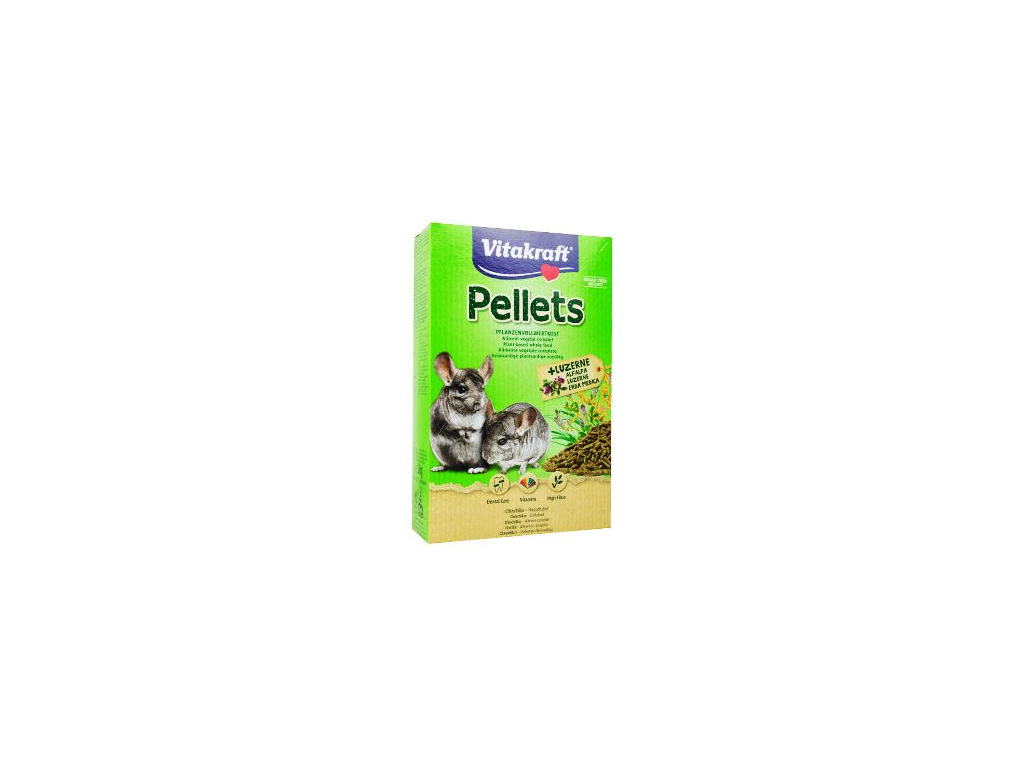 Vitakraft Rodent Chinchilla Pellets 1kg z kategorie Chovatelské potřeby a krmiva pro hlodavce a malá zvířata > Krmiva pro hlodavce a malá zvířata