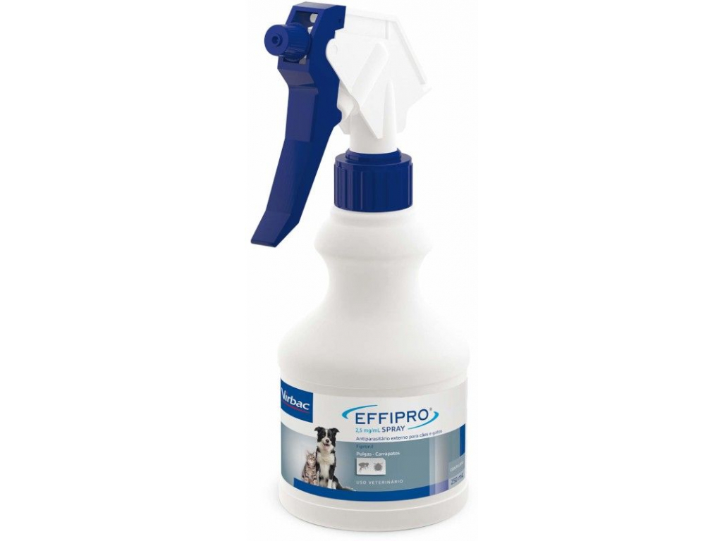 Effipro antiparazitní spray 250ml z kategorie Chovatelské potřeby a krmiva pro psy > Antiparazitika pro psy > Antiparazitní spreje pro psy