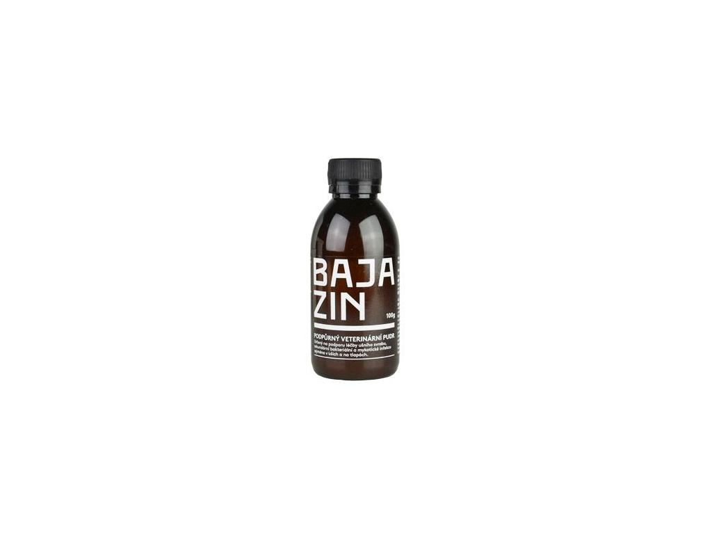 Bajazin pudr 100g z kategorie Chovatelské potřeby a krmiva pro kočky > Vitamíny a léčiva pro kočky > Péče o srst, kůži a tlapky koček