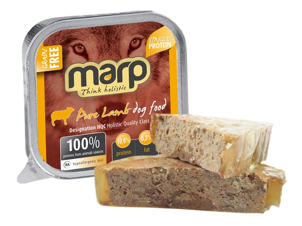 Marp Holistic Dog vanička Pure Lamb 100g z kategorie Chovatelské potřeby a krmiva pro psy > Krmiva pro psy > Vaničky, paštiky pro psy