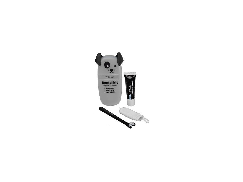 Petosan Puppy pack sada pro dentální hygienu u štěňat z kategorie Chovatelské potřeby a krmiva pro psy > Hygiena a kosmetika psa > Péče o psí zuby