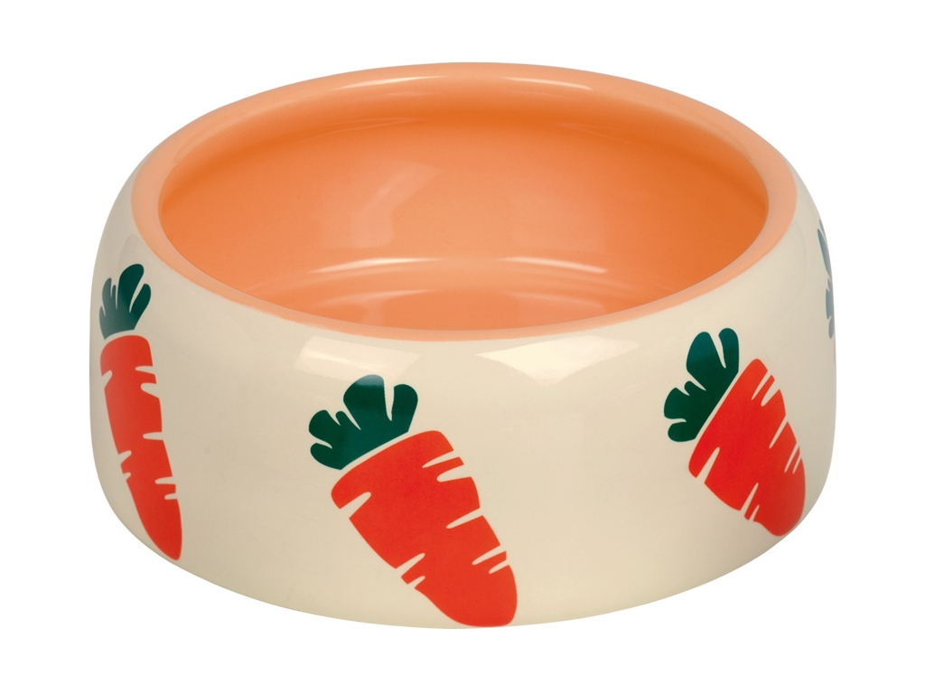 Nobby CARROT keramická miska pro hlodavce 500ml z kategorie Chovatelské potřeby a krmiva pro hlodavce a malá zvířata > Misky, napaječky > Misky