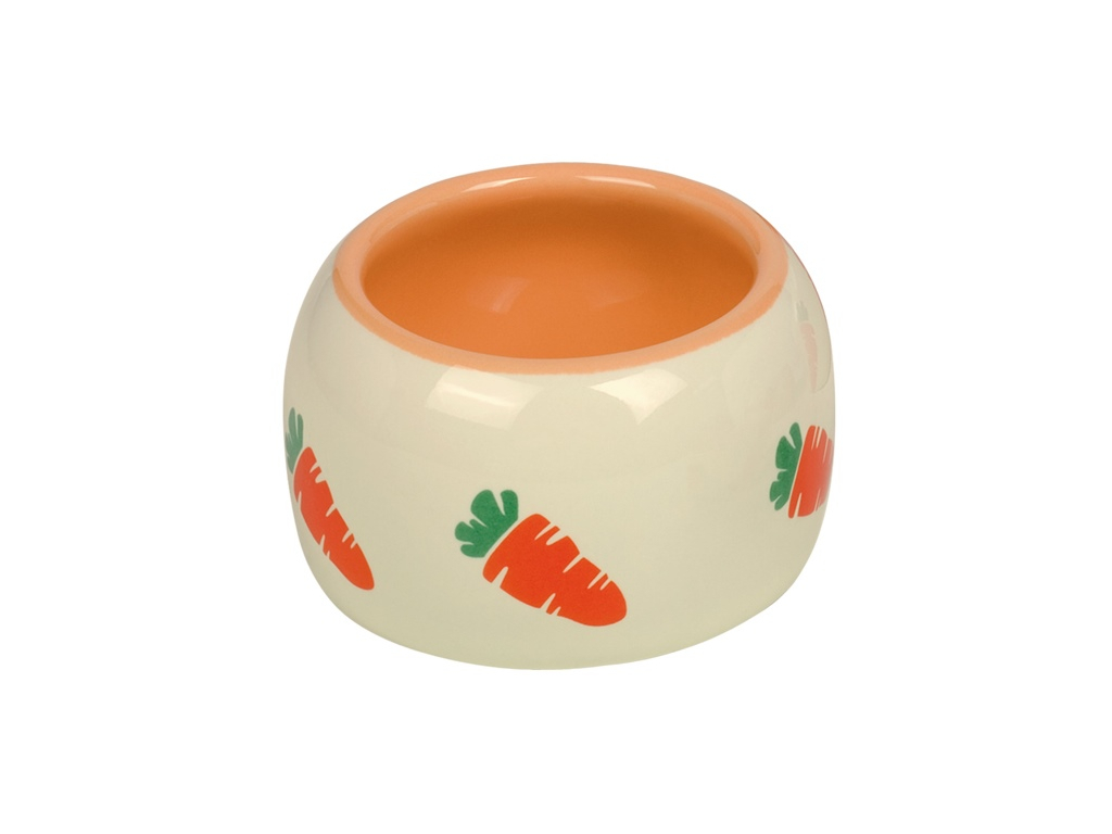 Nobby CARROT keramická miska pro hlodavce 125ml z kategorie Chovatelské potřeby a krmiva pro hlodavce a malá zvířata > Misky, napaječky > Misky