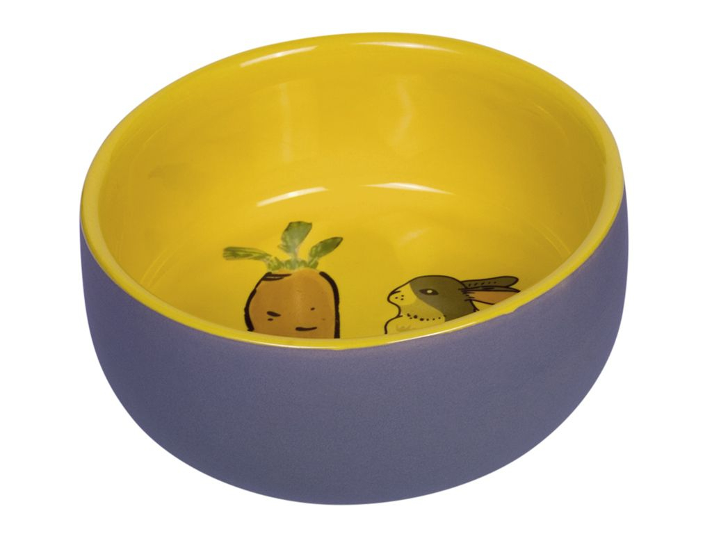 Nobby Carrot Plus keramická miska pro hlodavce žlutá 11 x 4,5 cm z kategorie Chovatelské potřeby a krmiva pro hlodavce a malá zvířata > Misky, napaječky > Misky