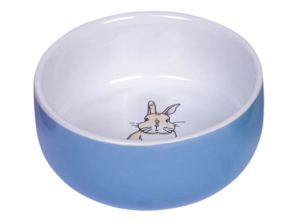 Nobby Rabbit keramická miska pro hlodavce modrá 11 x 4,5 cm z kategorie Chovatelské potřeby a krmiva pro hlodavce a malá zvířata > Misky, napaječky > Misky