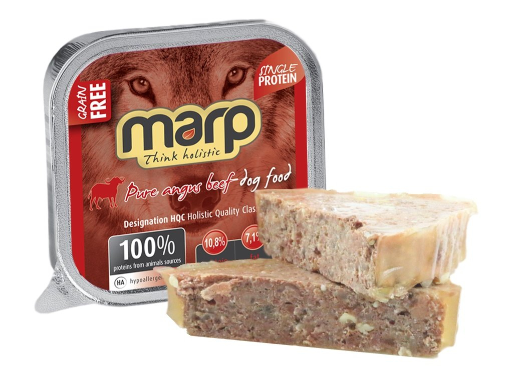 Marp Holistic Dog vanička Pure Angus Beef 100g z kategorie Chovatelské potřeby a krmiva pro psy > Krmiva pro psy > Vaničky, paštiky pro psy