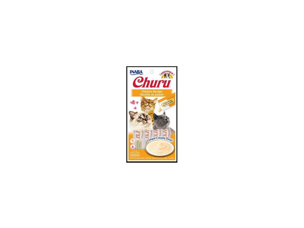Churu Cat Chicken 4x14g z kategorie Chovatelské potřeby a krmiva pro kočky > Krmivo a pamlsky pro kočky > Pamlsky pro kočky