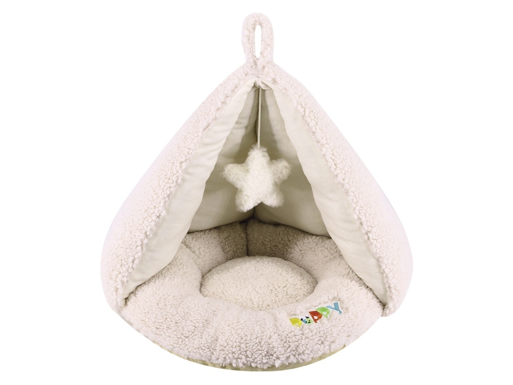 Nobby PUPPY plyšový stan pro psy 50x37cm z kategorie Chovatelské potřeby a krmiva pro psy > Pelíšky a dvířka pro psy > Kukaně a iglú pro psy