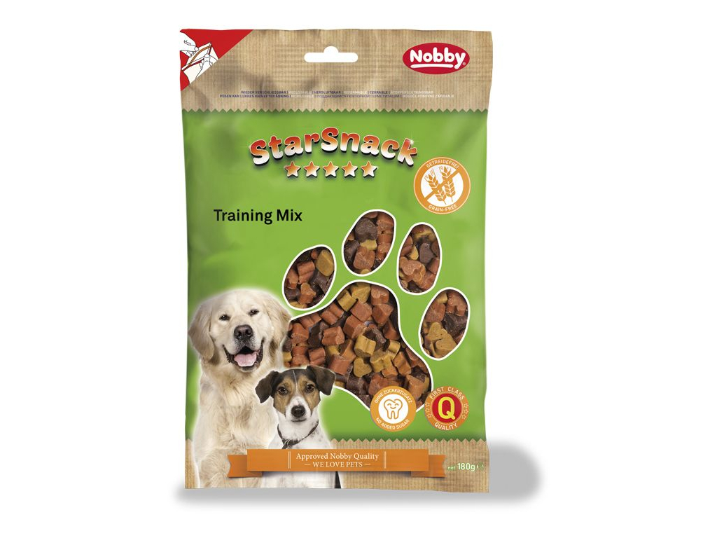 Nobby StarSnack Training Mix GRAIN FREE pamlsky 180g z kategorie Chovatelské potřeby a krmiva pro psy > Pamlsky pro psy > Poloměkké pamlsky pro psy