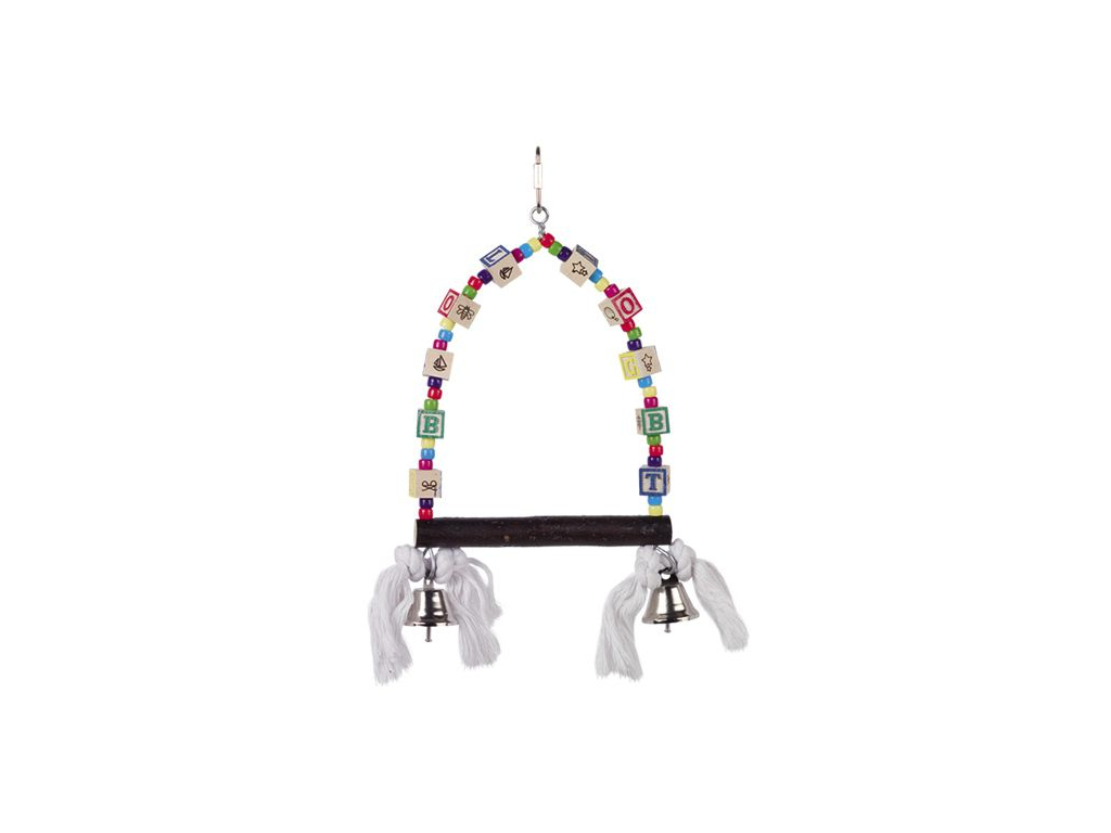 Nobby hračka pro malé papoušky houpačka 28x17cm z kategorie Chovatelské potřeby pro ptáky a papoušky > Hračky pro papoušky > Houpačky pro papoušky