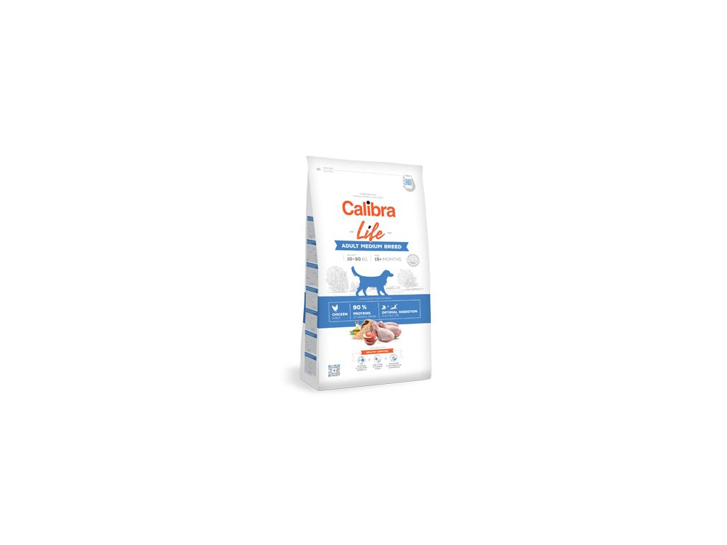 Calibra Dog Life Adult Medium Breed Chicken 2,5kg z kategorie Chovatelské potřeby a krmiva pro psy > Krmiva pro psy > Granule pro psy