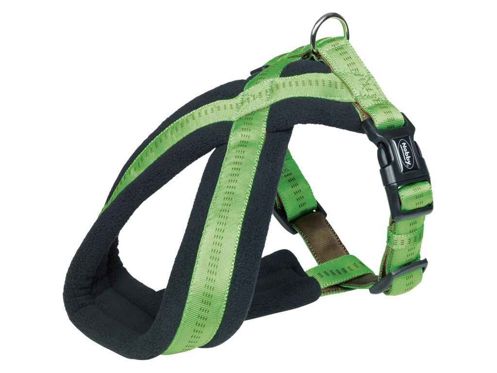 Nobby SOFT GRIP COMFORT postroj do X zelený S/M 40-60cm z kategorie Chovatelské potřeby a krmiva pro psy > Obojky, vodítka a postroje pro psy > Postroje pro psy