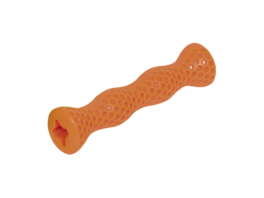 Nobby hračka pro psy termoplastická guma vlnka oranžová 17,5cm z kategorie Chovatelské potřeby a krmiva pro psy > Hračky pro psy > Gumové hračky pro psy