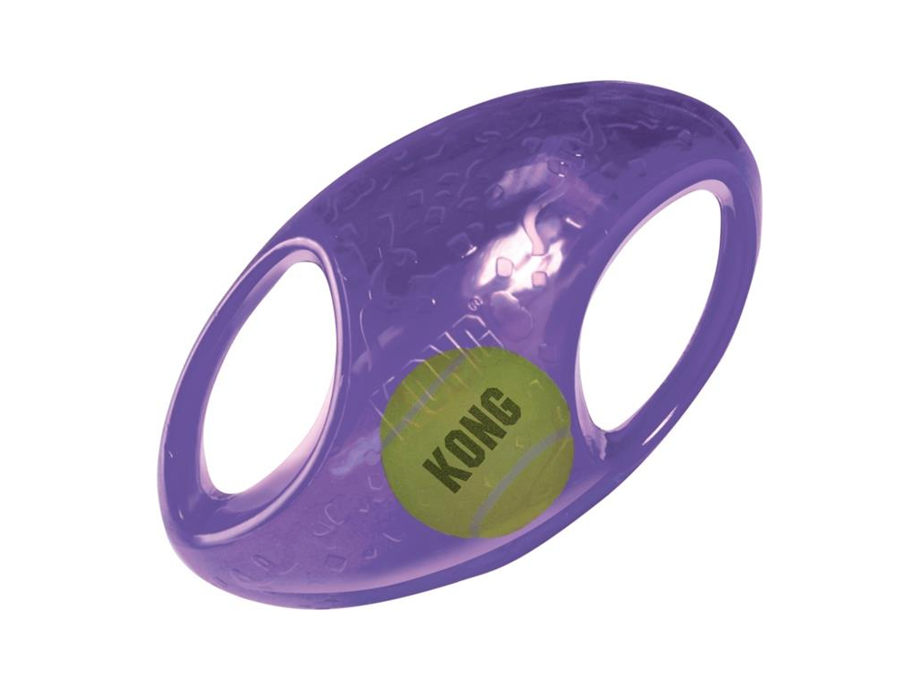 Kong Jumbler hračka pro psy gumový míč rugby L/XL 18cm z kategorie Chovatelské potřeby a krmiva pro psy > Hračky pro psy > Kong hračky pro psy