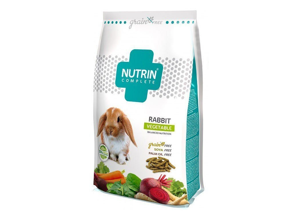 NUTRIN Complete GRAIN FREE Králík Vegetable 1500g z kategorie Chovatelské potřeby a krmiva pro hlodavce a malá zvířata > Krmiva pro hlodavce a malá zvířata