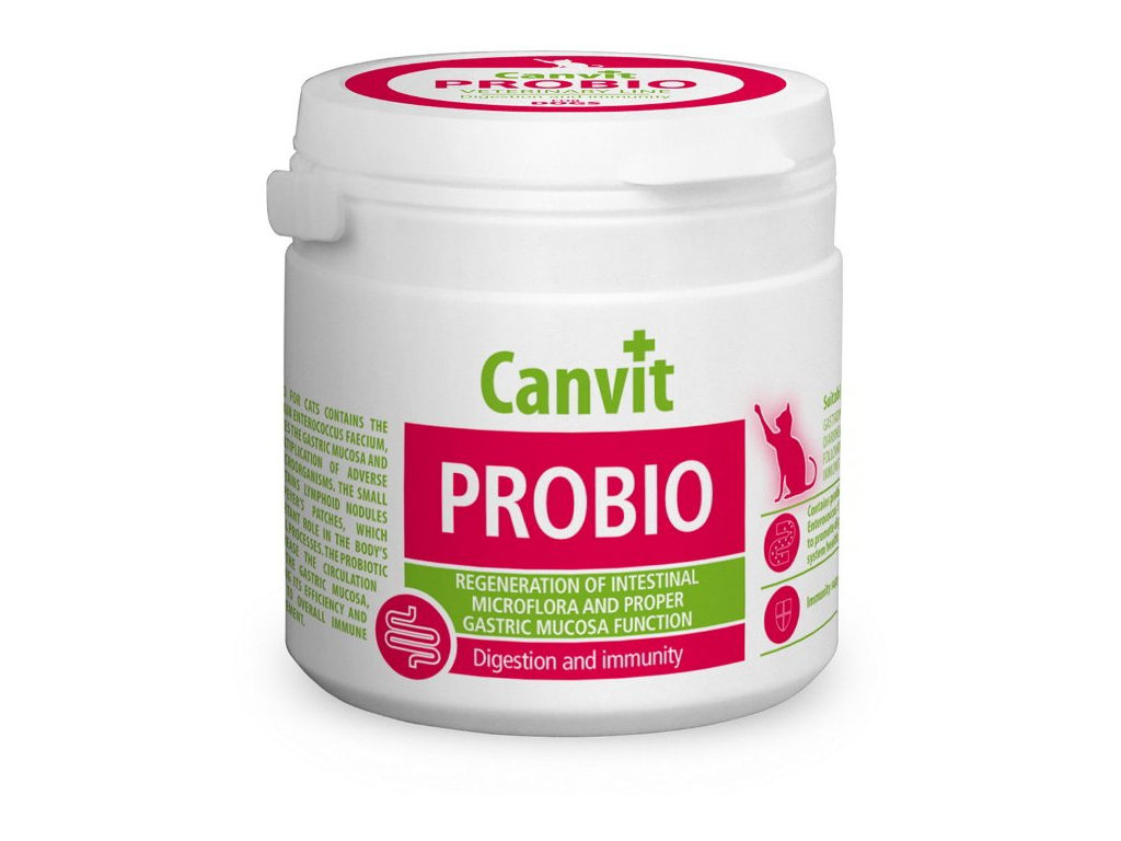 Canvit Probio pro kočky 100g plv. z kategorie Chovatelské potřeby a krmiva pro kočky > Vitamíny a léčiva pro kočky > Podpora trávení koček