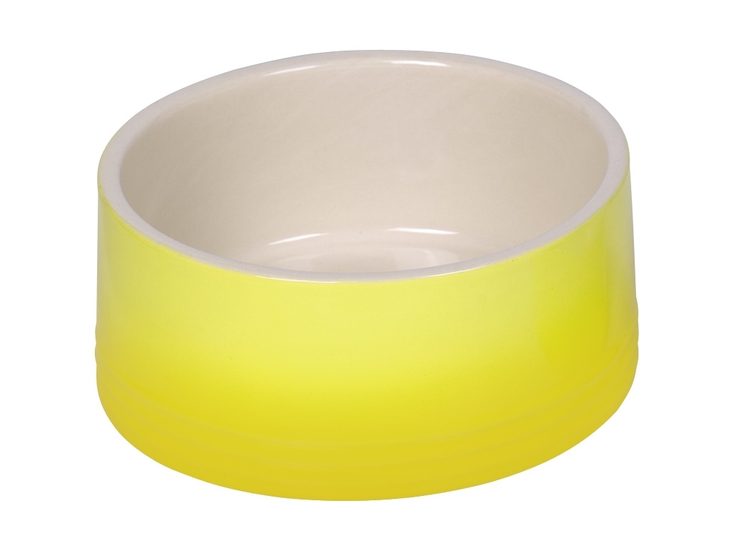 Nobby keramická miska GRADIENT žlutá 18,0 x 7,0 cm / 1,10 l z kategorie Chovatelské potřeby a krmiva pro psy > Misky a dávkovače pro psy > keramické misky pro psy